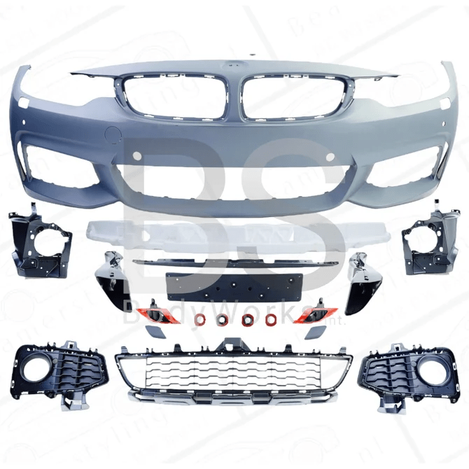 Voorbumper - BMW 4 Serie F32 / F33 & F36 - M Pakket Look Met PDC - Beamerstyling.nl