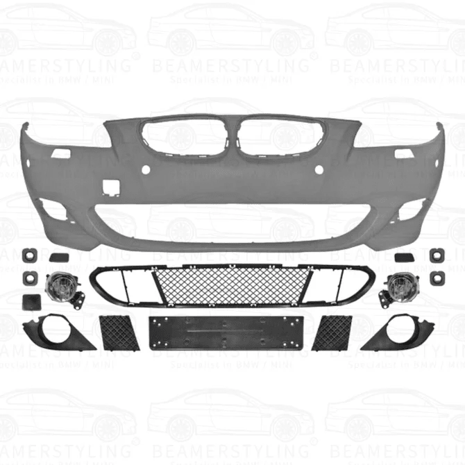 Voorbumper - BMW E60 / E61 - M Pakket Look - Met PDC | 03-07 - Beamerstyling.nl