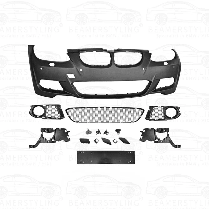 Voorbumper - BMW E92 / E93 - M Pakket Look | 2006-2010 — Met Voorbereidingen Voor Parkeersensoren - Beamerstyling.nl