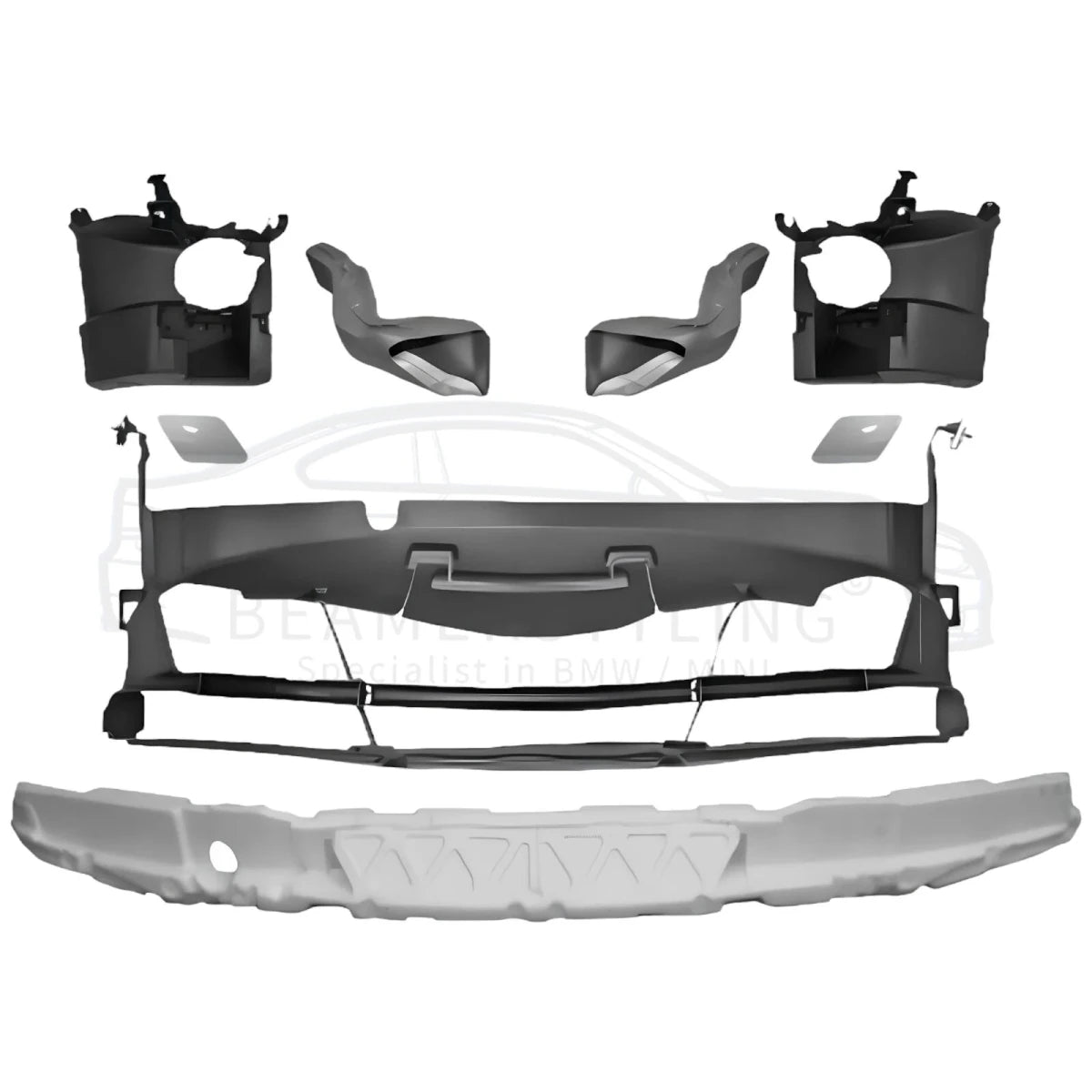 Voorbumper - BMW F30 / F31 - M Pakket Look - PDC/SRA | 2012-2015 - Beamerstyling.nl