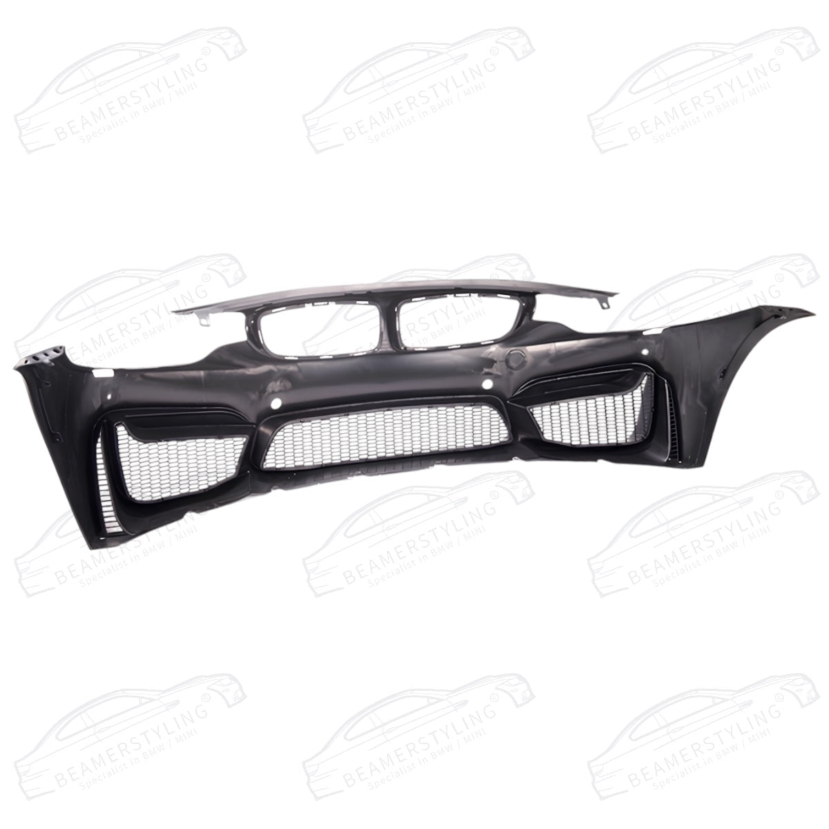 Voorbumper - BMW F32 / F33 / F36 - M4 Look + Front lip - Met PDC/SRA | 2013-2021 - Beamerstyling.nl