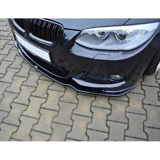 Front Lip V2 - BMW E92 / E93 - M Pakket - Maxton Design | 10-14 — Glanzend Zwart