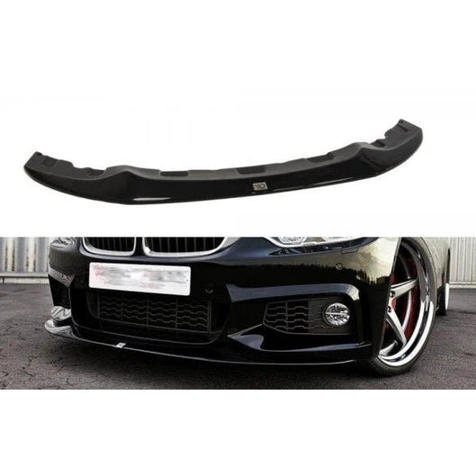 Front Lip V2 - BMW F32 / F33 / F36 - M Pakket - Maxton Design — Hoogglans Zwart