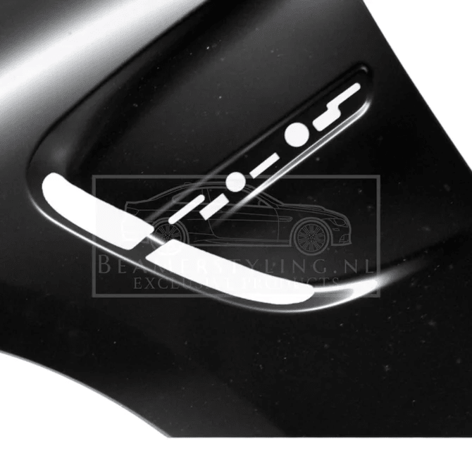Zij Schermen Staal | M3 Evo Look - Passend Op BMW F30 / F31 2011-2019 — Enkel Bijrijders Kant - Beamerstyling.nl