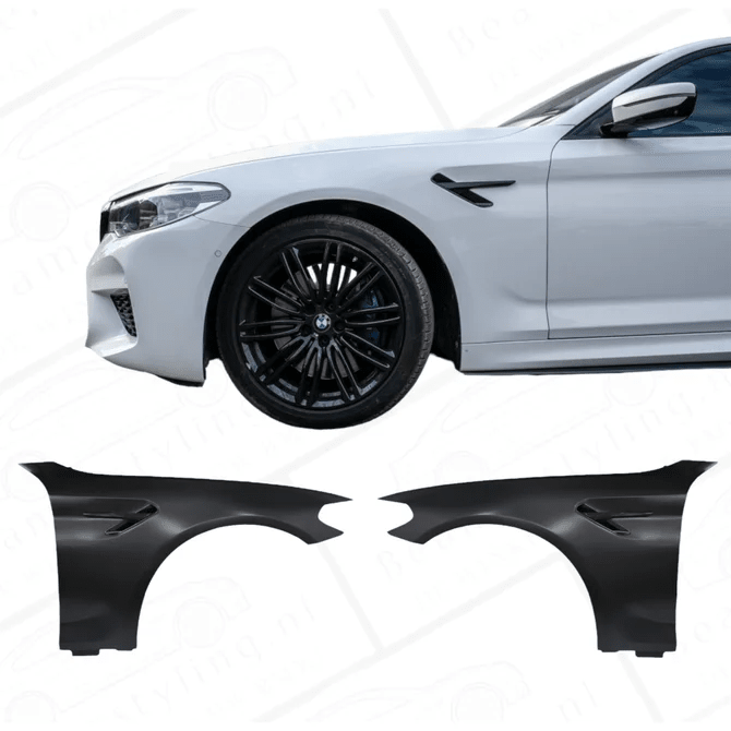 Zij Schermen Staal | M5 Look Zwart - Passend Op BMW G30 / G31 | 2017-2020 - Beamerstyling.nl