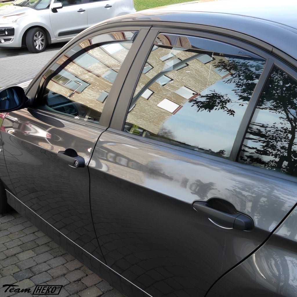 Zijwindschermen - BMW 1 Serie F20 - V + A ramen - Dark Smoke | Heko - Beamerstyling.nl