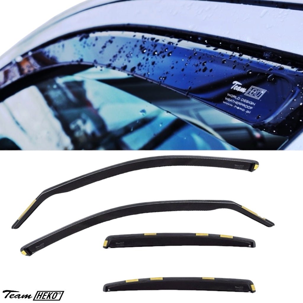 Zijwindschermen - BMW 1 Serie F20 - V + A ramen - Dark Smoke | Heko - Beamerstyling.nl