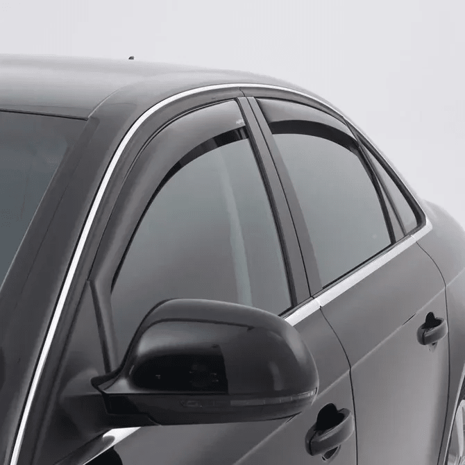 Zijwindschermen - BMW 3 Serie E36 Sedan - Dark Smoke - Climair — Voorportieren - Beamerstyling.nl