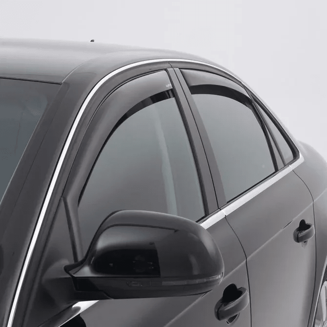 Zijwindschermen - BMW 5 Serie E61 - Dark Smoke - Climair | 04 - 10 — Achterportieren - Beamerstyling.nl