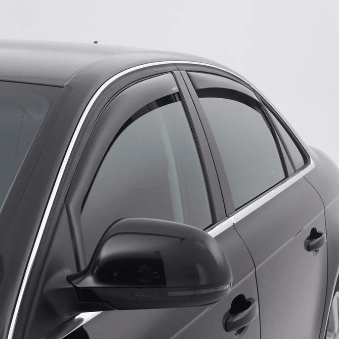 Zijwindschermen - BMW X1 E84 - Dark Smoke - Climair | 09 - 15 — Complete Set (Voor+Achter) - Beamerstyling.nl